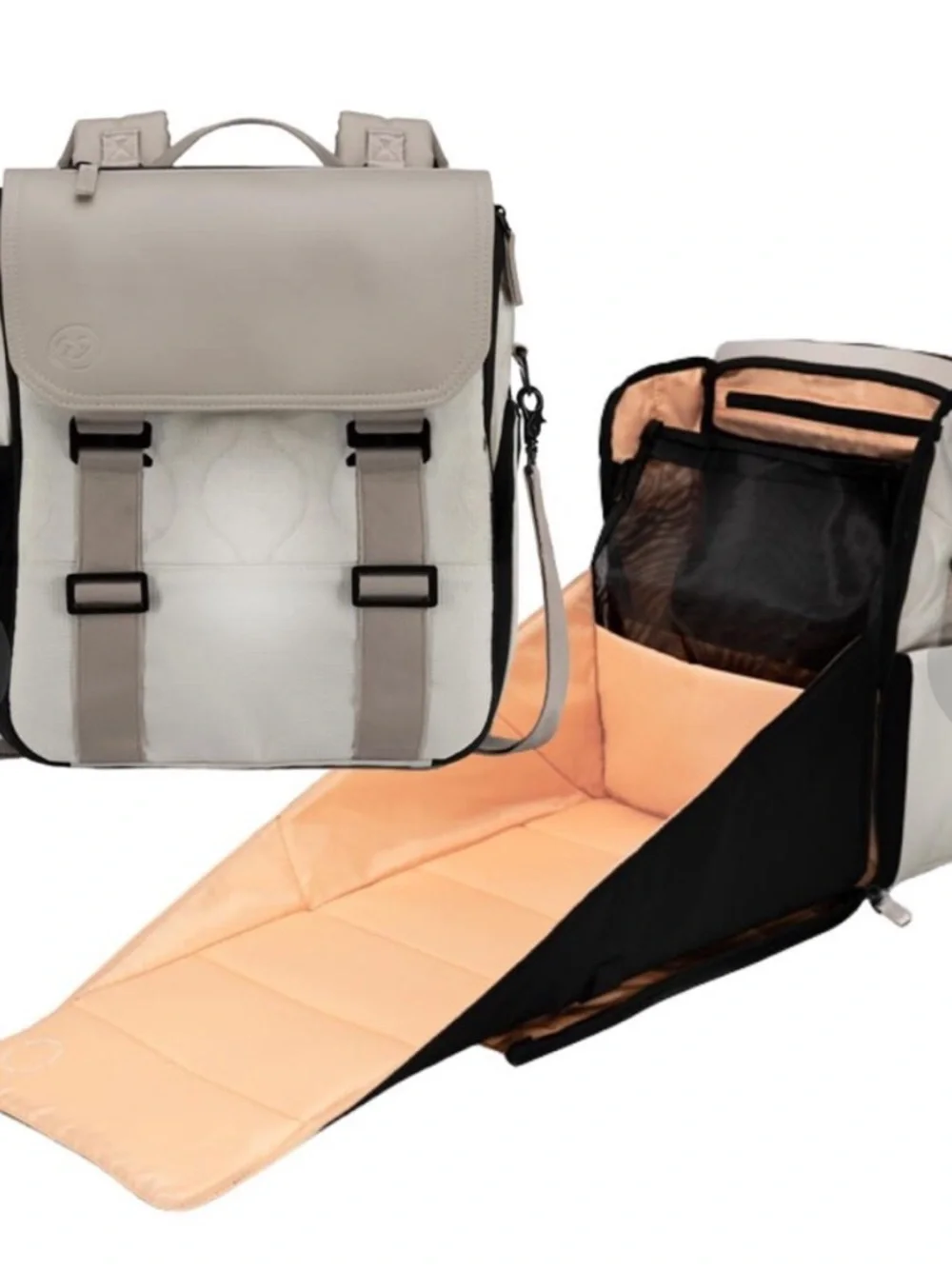 Willow Black Diaper Bag / Backpack
